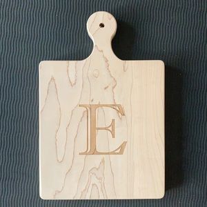 Brand new “E” cheese board